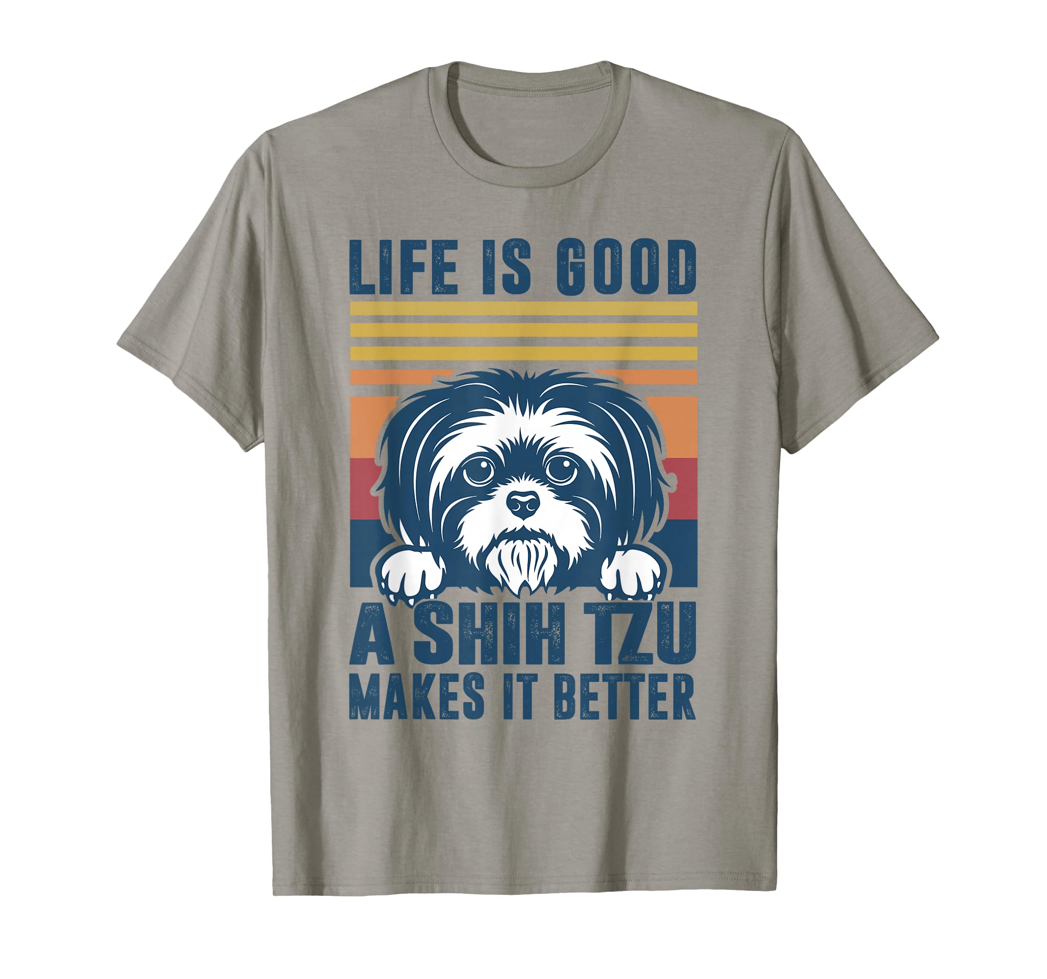 Shih Tzu Gifts Shitzu Dog Mom Dad T-Shirt - Aesthetic Graphic Men Women - T-Shirt, Sweatshirt, Hoodie