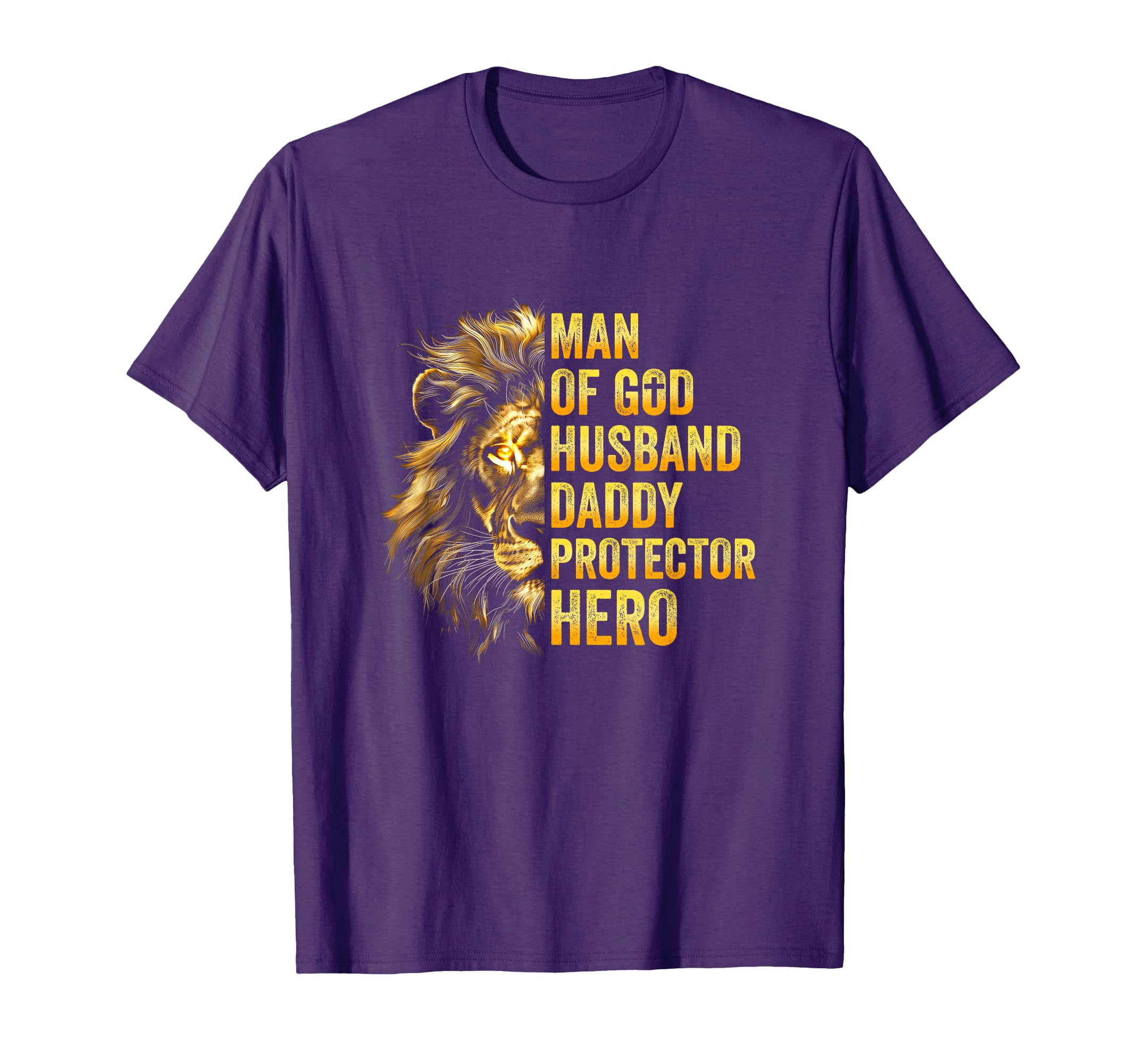 Lion God Husband Papa Dad Father Daddy T-Shirt - Graphic Print Men Women - T-Shirt, Sweatshirt, Hoodie