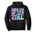 Bonus Dad Birthday Tie Dye Colorful 1St Hoodie - Aesthetic Graphic Unisex - T-Shirt, Sweatshirt, Hoodie
