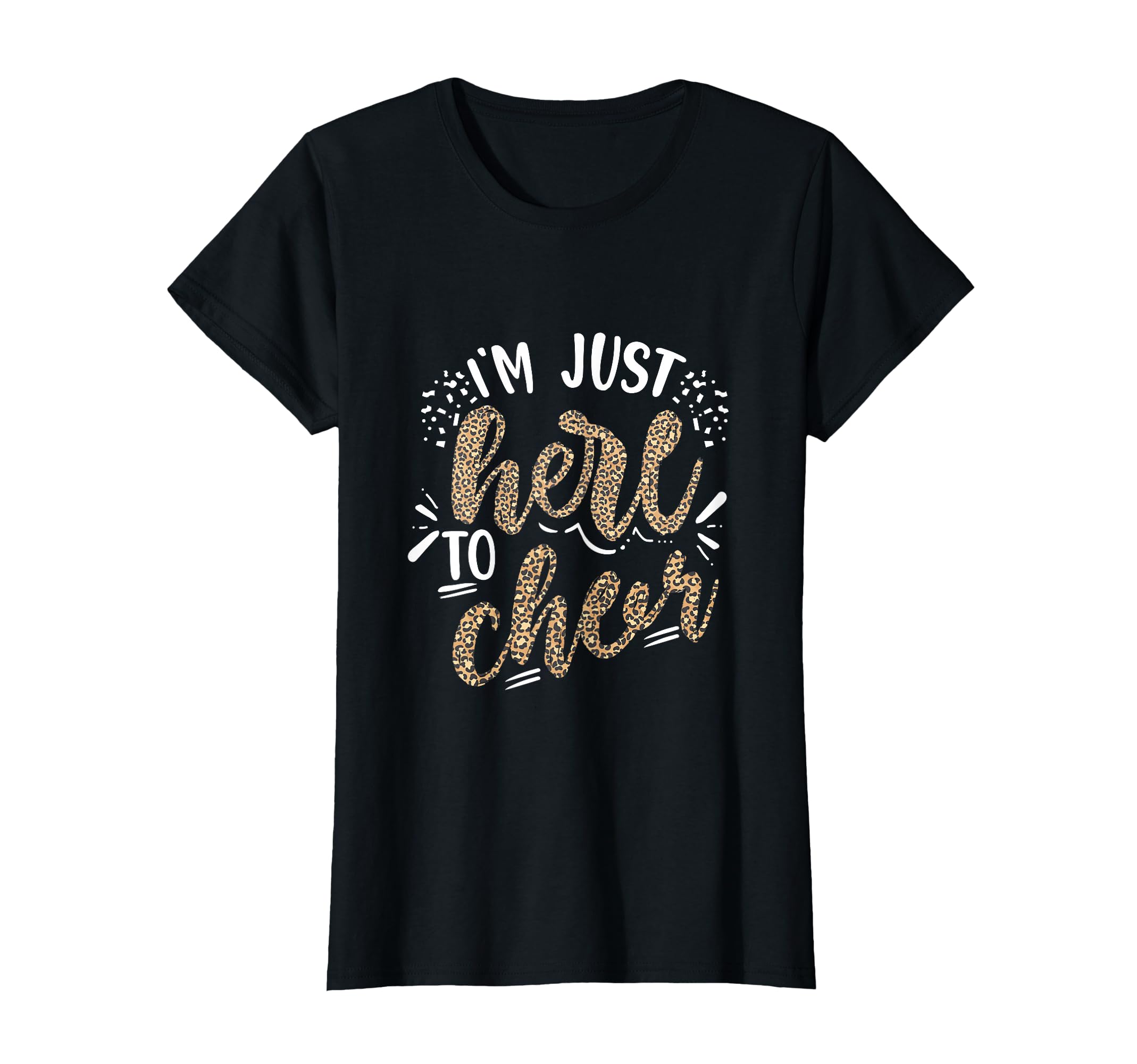 Funny Cheerleading Daughter Leopard T-Shirt - Novelty Apparel Men Women - T-Shirt, Sweatshirt, Hoodie