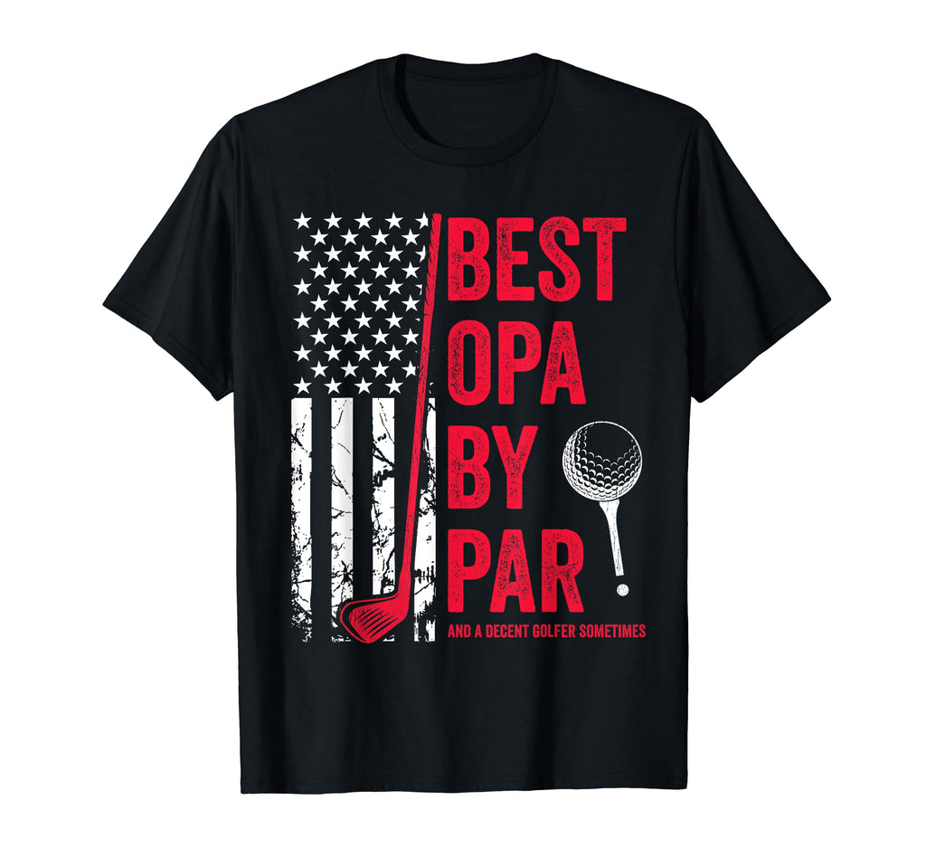 Best Opa Par Usa Flag Golf Fathers T-Shirt - Aesthetic Graphic Men Women - T-Shirt, Sweatshirt, Hoodie
