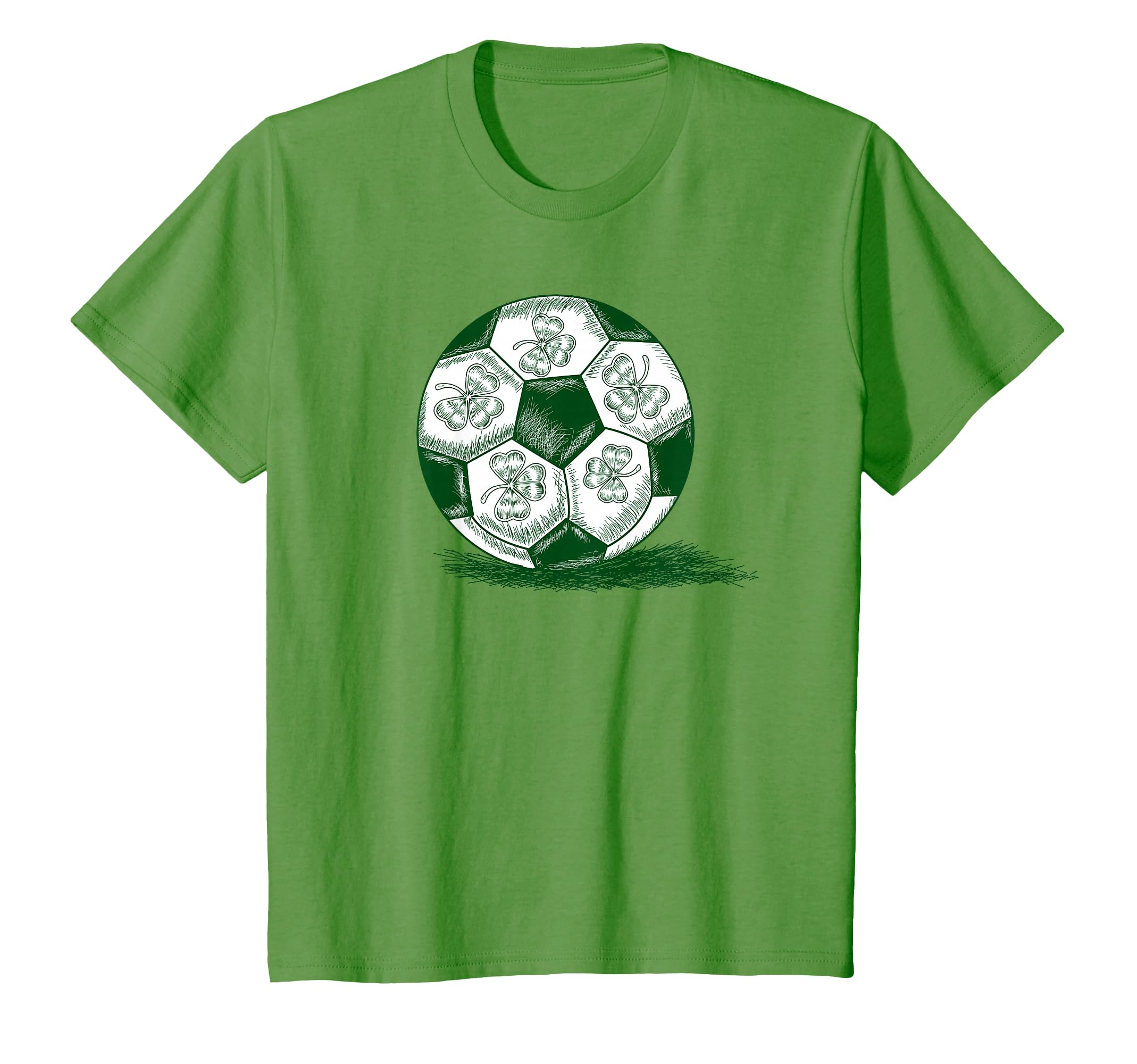 Soccer Shamrock St Patricks Day Irish T-Shirt - Graphic Print Men Women - T-Shirt, Sweatshirt, Hoodie