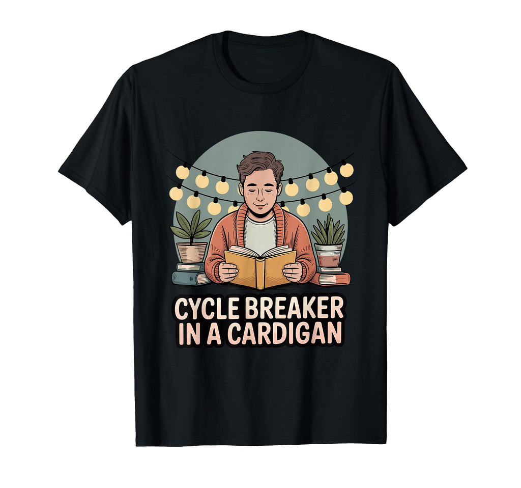 Cycle Breaker Cardigan Gentle T-Shirt - Minimalist Print for Adults - T-Shirt, Sweatshirt, Hoodie