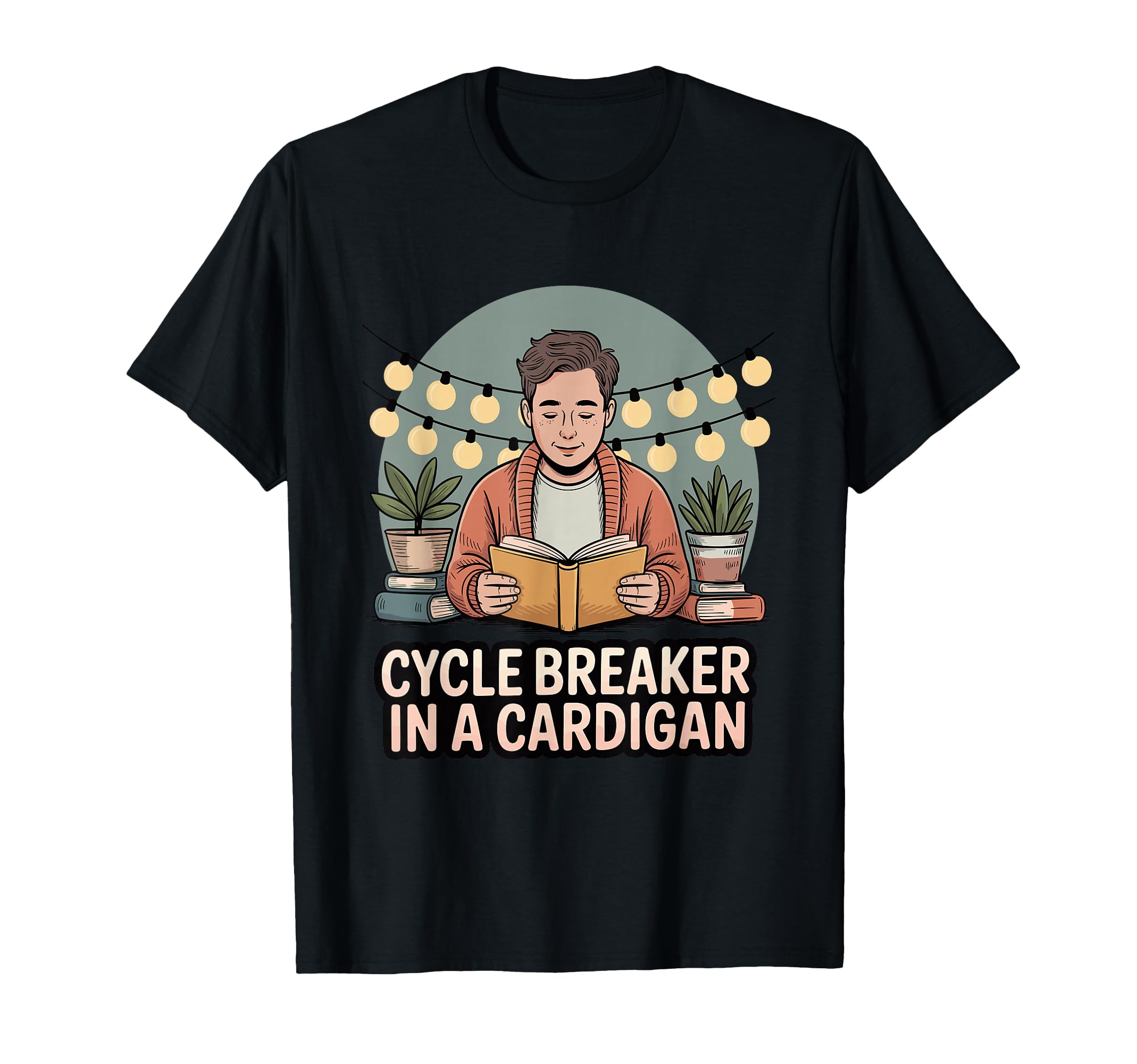 Cycle Breaker Cardigan Gentle T-Shirt - Minimalist Print for Adults - T-Shirt, Sweatshirt, Hoodie