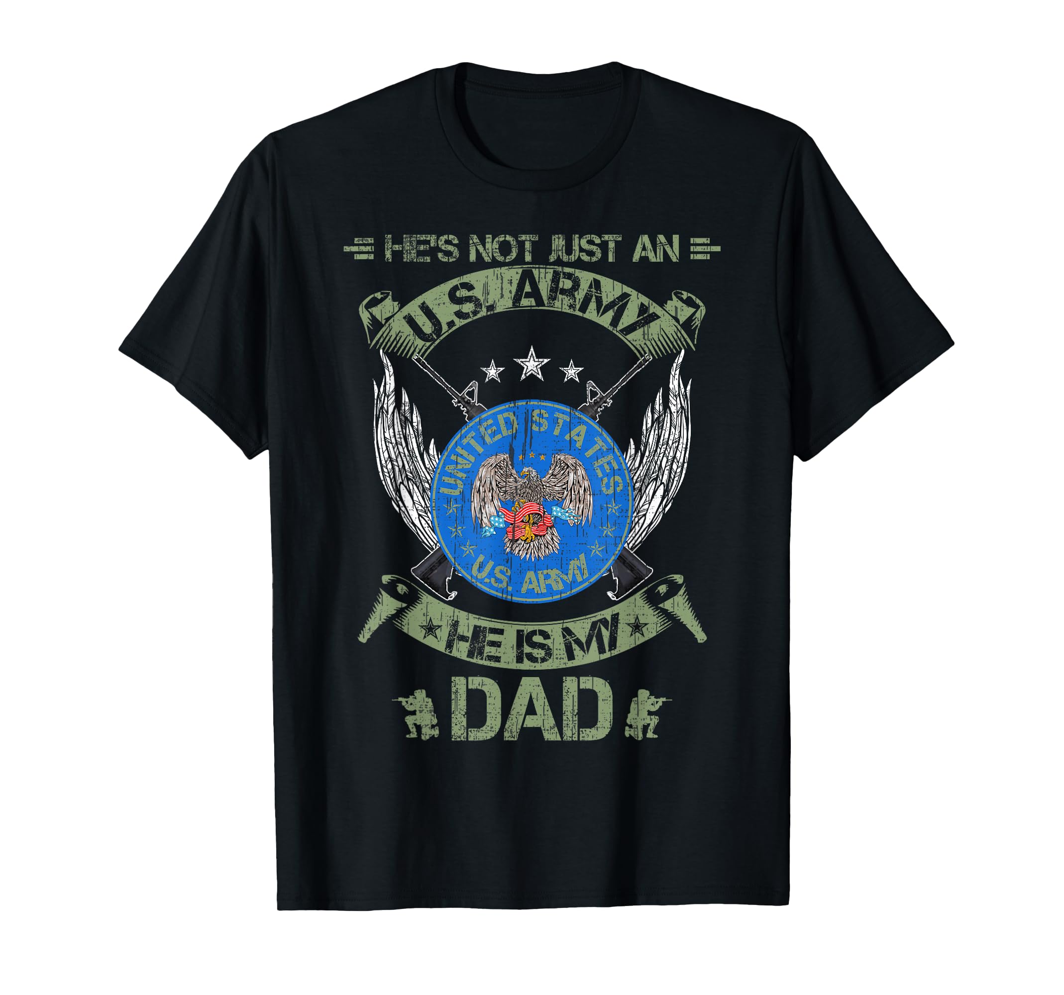 Hes Not Just Us Army Veteran He Is My T-Shirt - Minimalist Print Men Women - T-Shirt, Sweatshirt, Hoodie