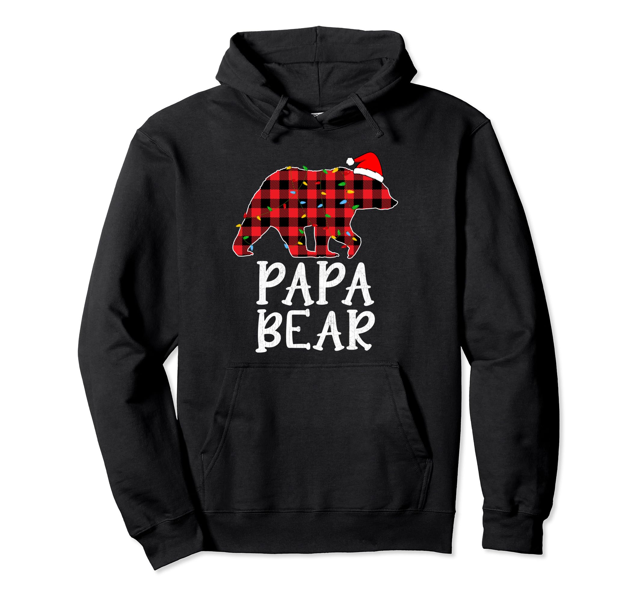 Papa Bear Family Group Matching Red Hoodie - Novelty Apparel for Adults - T-Shirt, Sweatshirt, Hoodie