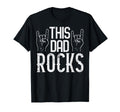 Fathers Day This Dad Rocks Rocker Hand T-Shirt - Unique Graphic Unisex - T-Shirt, Sweatshirt, Hoodie