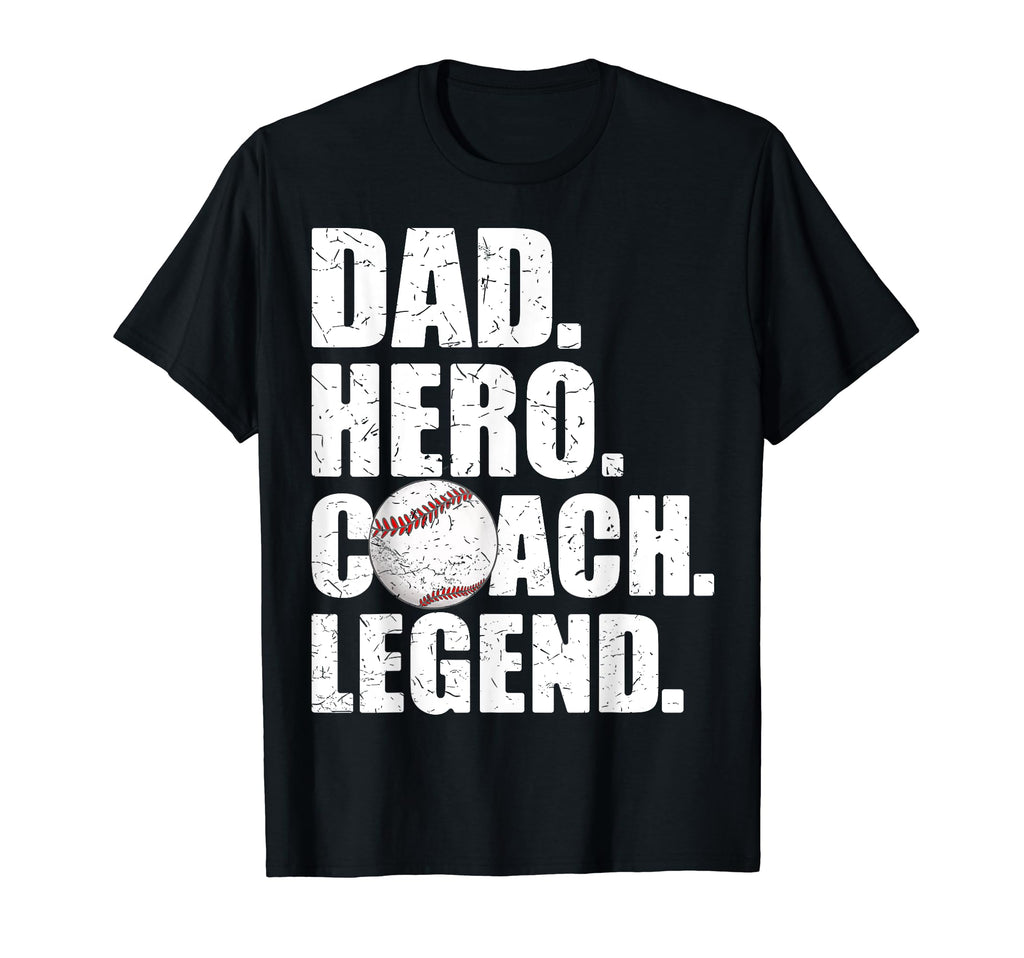 Dad Hero Coach Legend Father Daddy T-Shirt - Minimalist Print for Adults - T-Shirt, Sweatshirt, Hoodie