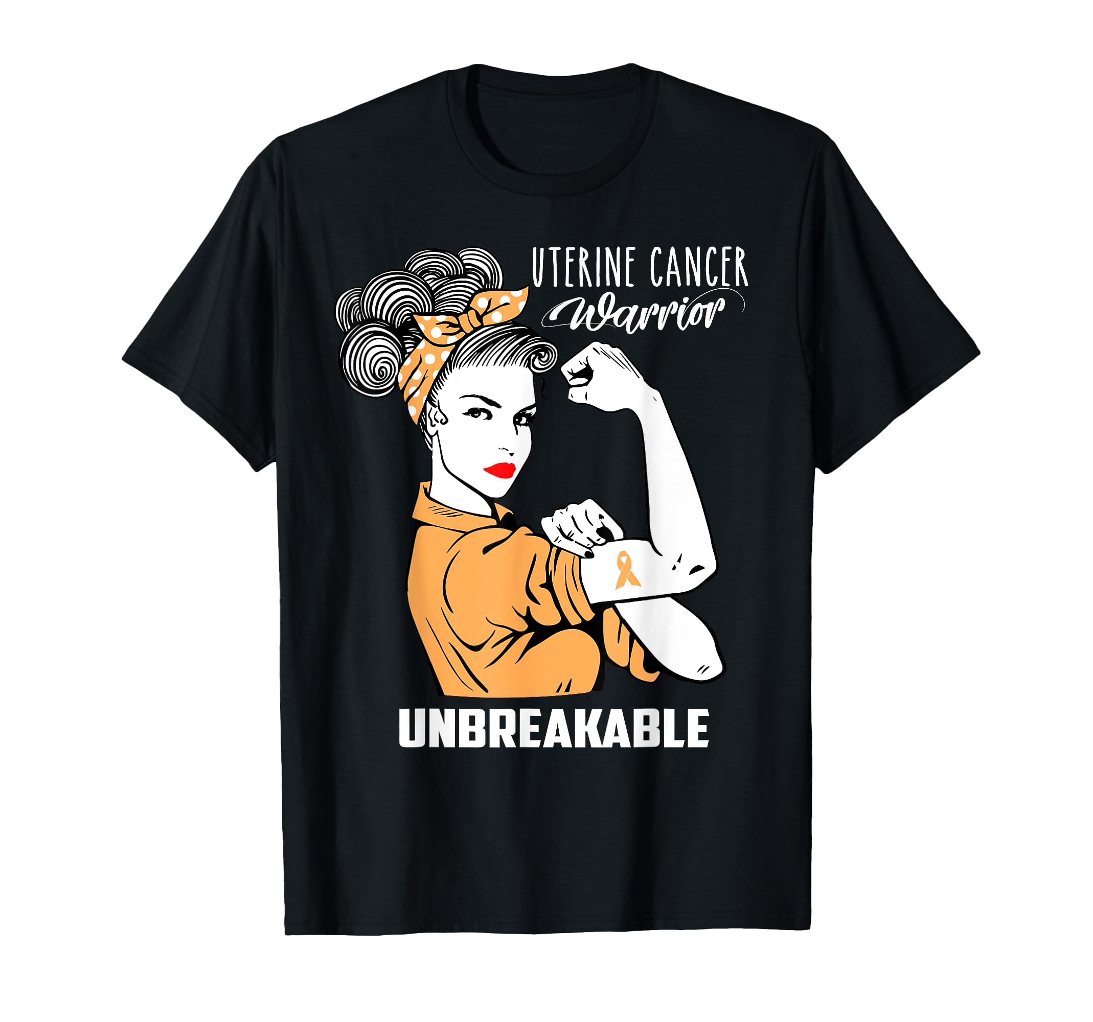 Uterine Cancer Warrior Unbreakable T-Shirt - Novelty Apparel Unisex - T-Shirt, Sweatshirt, Hoodie