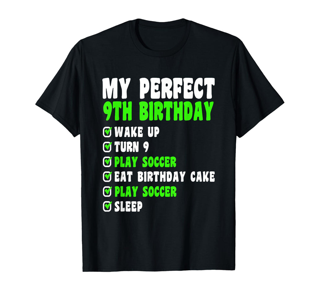 9 Year Old My 9Th Birthday Soccer 9Th T-Shirt - Custom Art Print Unisex - T-Shirt, Sweatshirt, Hoodie