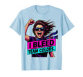 I Bleed Team Colors Proud Soccer Mom T-Shirt - Streetwear Style Men Women - T-Shirt, Sweatshirt, Hoodie