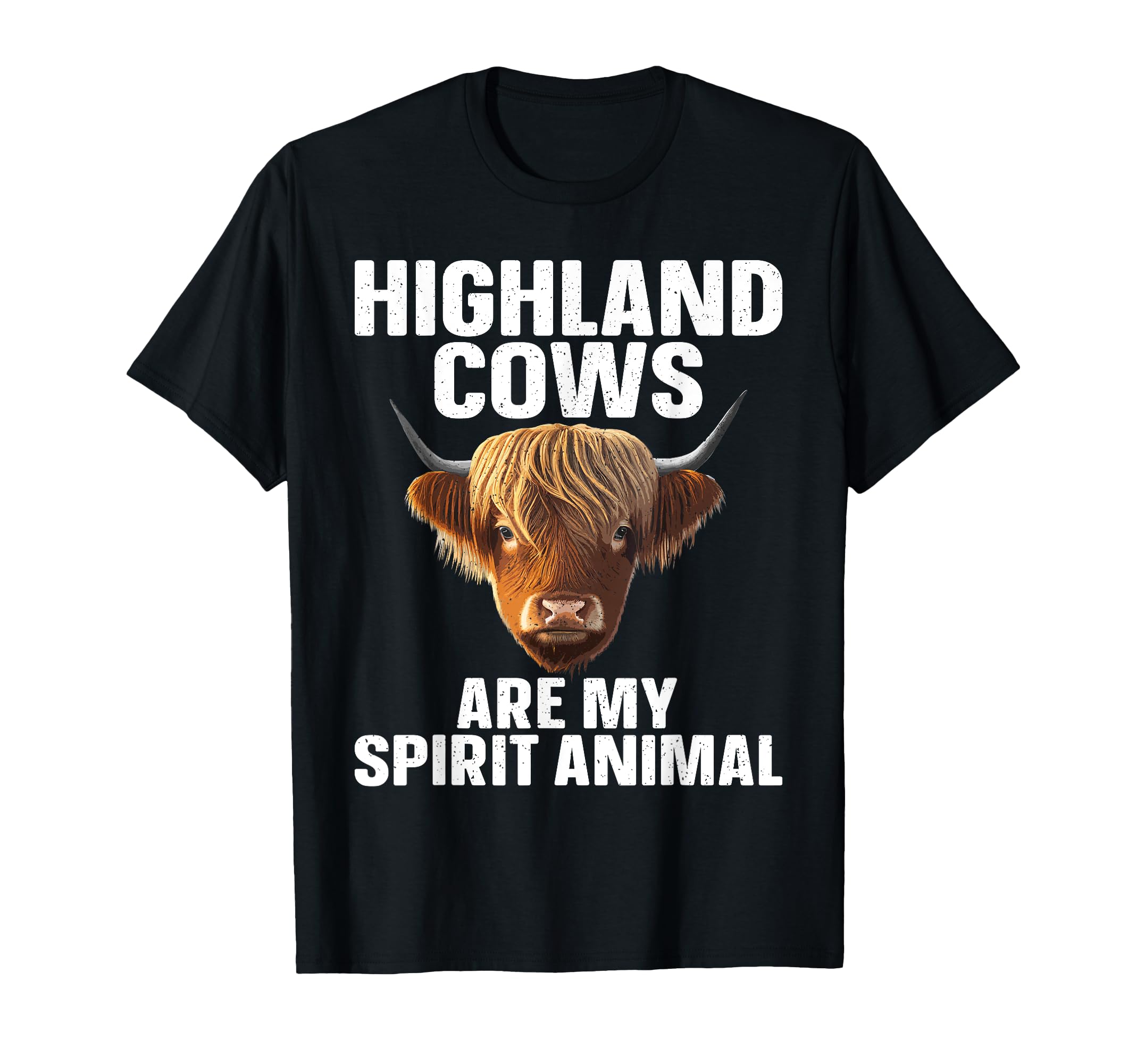 Funny Highland Cow Highlander Cow Lover T-Shirt - Trendy Graphic for Adults - T-Shirt, Sweatshirt, Hoodie
