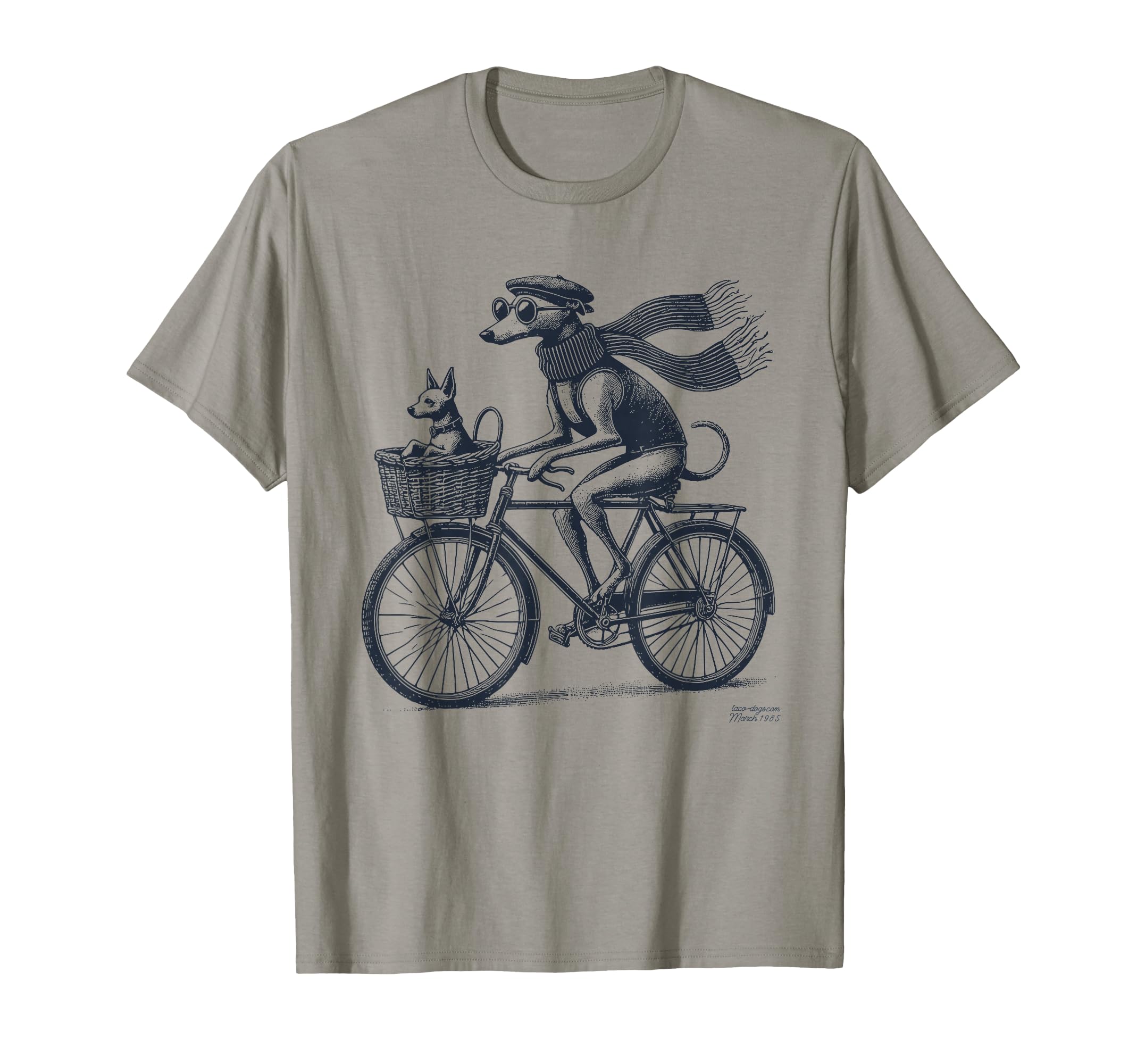 Italian Greyhound Whippet Bicycle Cycling T-Shirt - Novelty Apparel Unisex - T-Shirt, Sweatshirt, Hoodie