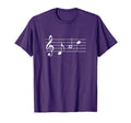 Music Dad Text Treble Clef Musical T-Shirt - Novelty Apparel for Adults - T-Shirt, Sweatshirt, Hoodie