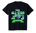 3Rd Birthday All Star Matching Age Three T-Shirt - Custom Art Print Unisex - T-Shirt, Sweatshirt, Hoodie