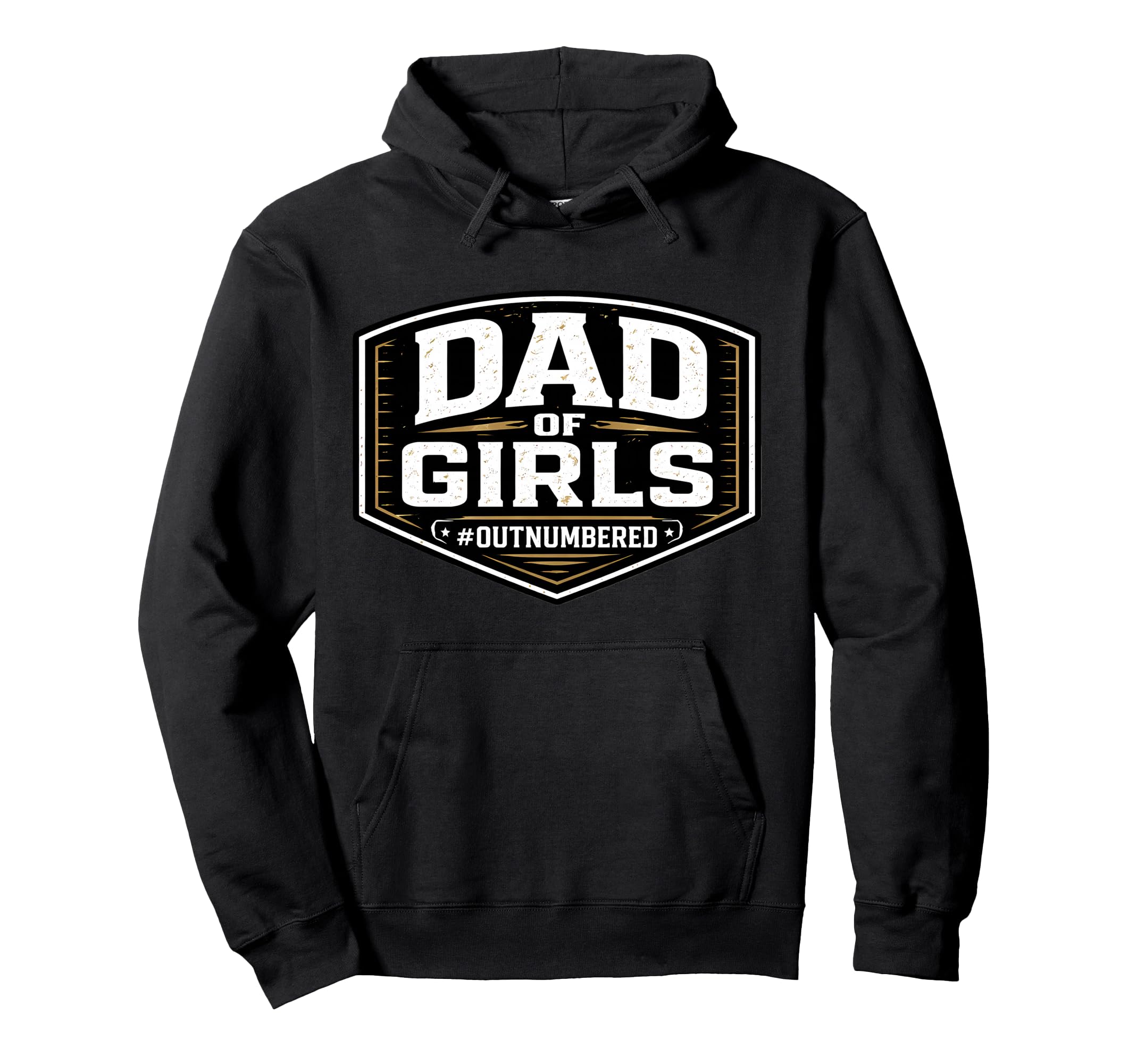 Dad Outnumbered Funny Fathers Day Hoodie - Minimalist Print for Adults - T-Shirt, Sweatshirt, Hoodie