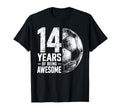 14 Years Being Awesome Soccer 14Th Birthday T-Shirt - Trendy Graphic Unisex - T-Shirt, Sweatshirt, Hoodie