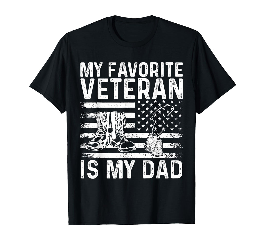 Veteran Dad Father My Favorite T-Shirt - Minimalist Print Men Women - T-Shirt, Sweatshirt, Hoodie