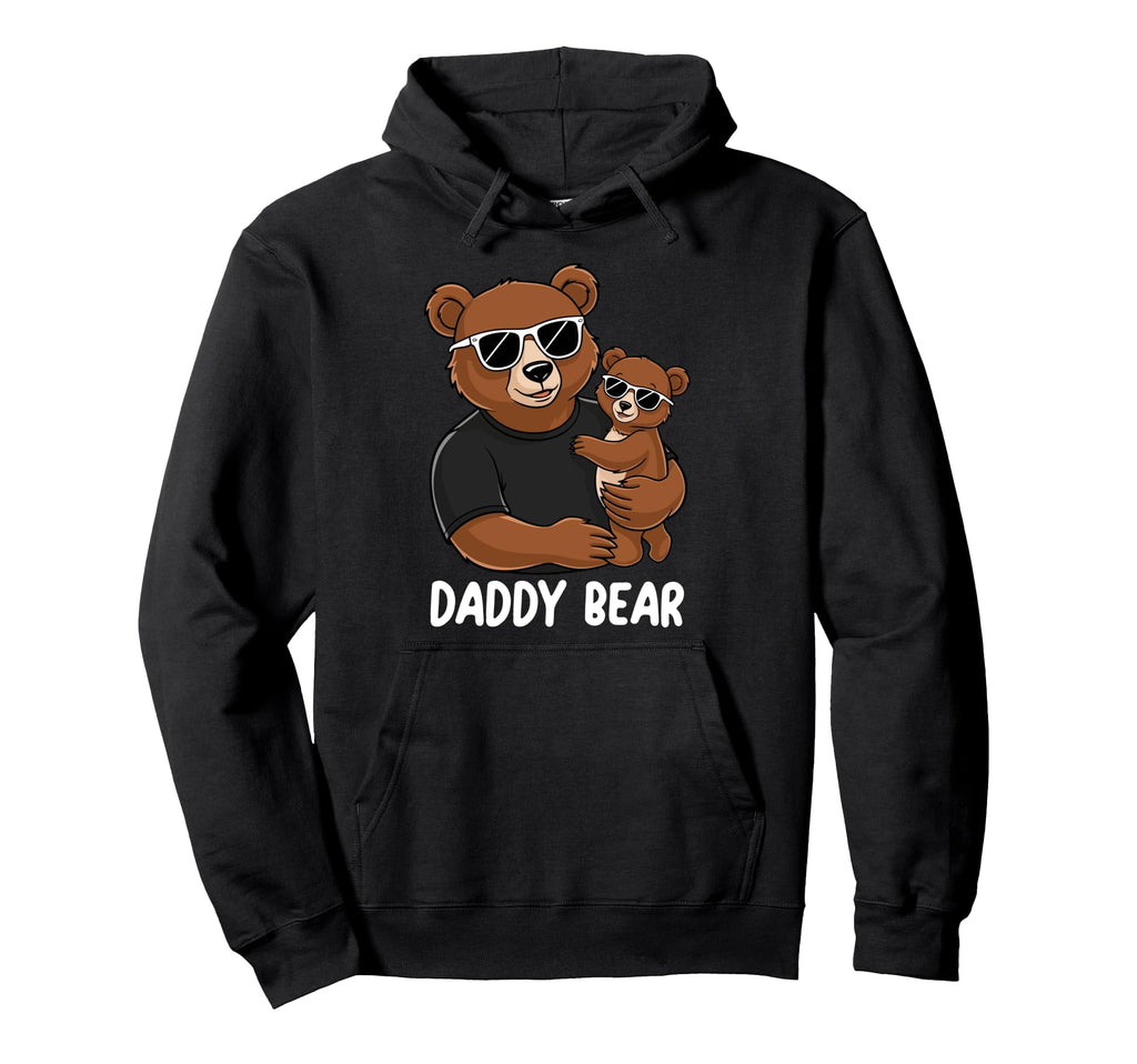 Funny Daddy Bear Holding Bear Cub Hoodie - Custom Art Print for Adults - T-Shirt, Sweatshirt, Hoodie
