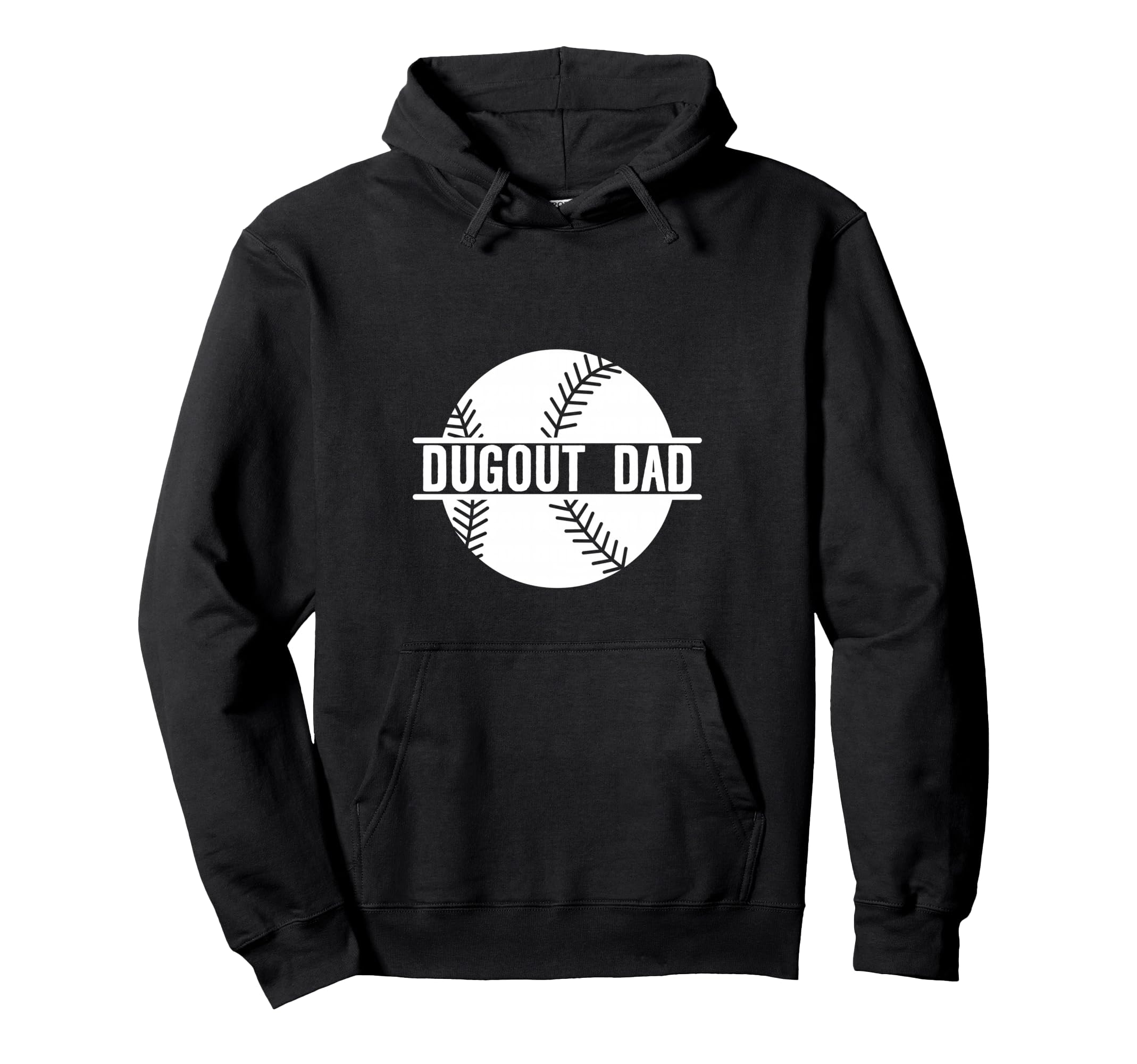Dugout Dad Hoodie - Unique Graphic Men Women - T-Shirt, Sweatshirt, Hoodie