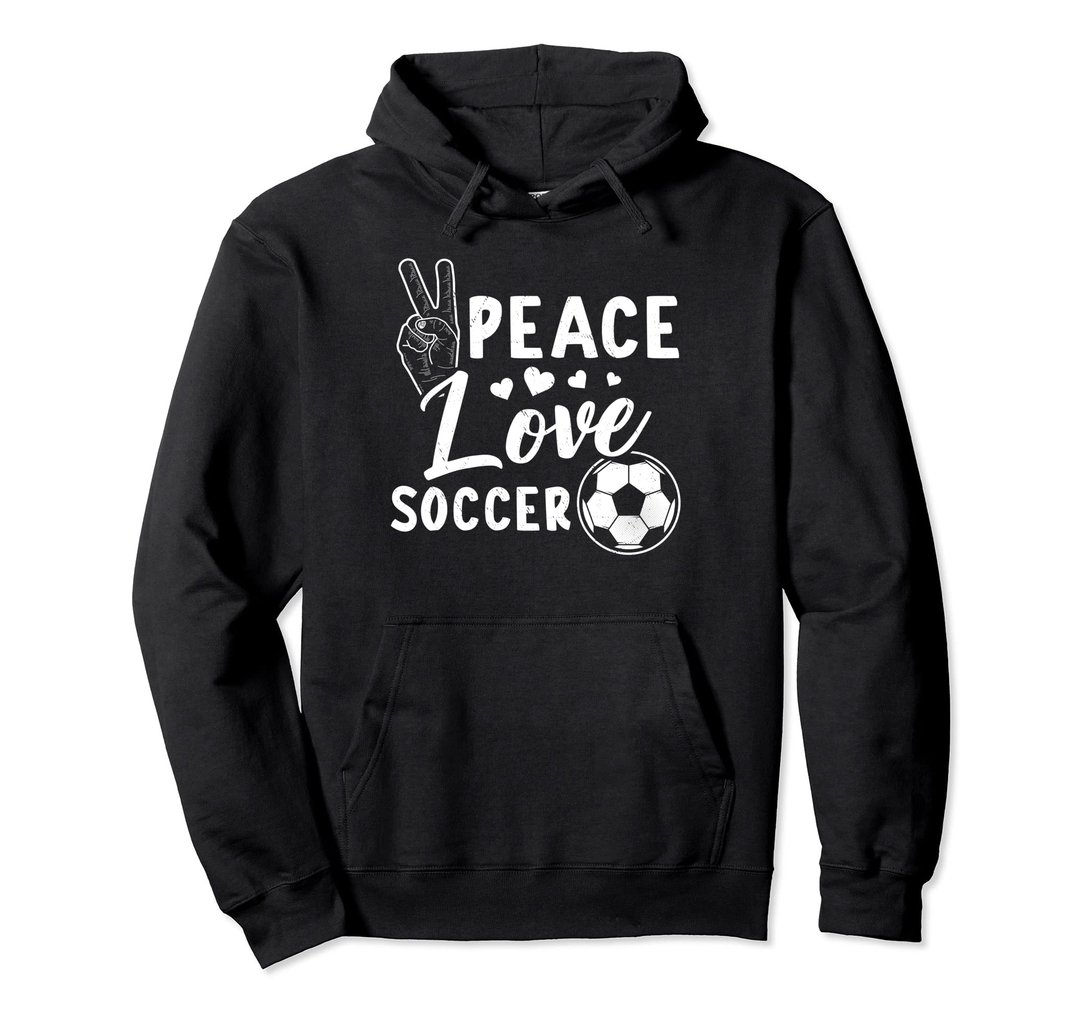 Peace Soccer Soccer Hoodie - Novelty Apparel for Adults - T-Shirt, Sweatshirt, Hoodie