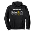 Fathers Day Trucker Eat Sleep Drop Hoodie - Streetwear Style Men Women - T-Shirt, Sweatshirt, Hoodie