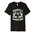 Ghostly Gamer Dad Halloween Fun T-Shirt - Unique Graphic Men Women - T-Shirt, Sweatshirt, Hoodie