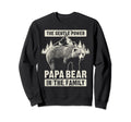 Papa Bear Gentle Power Dad Grandpa Sweatshirt - Unique Graphic for Adults - T-Shirt, Sweatshirt, Hoodie