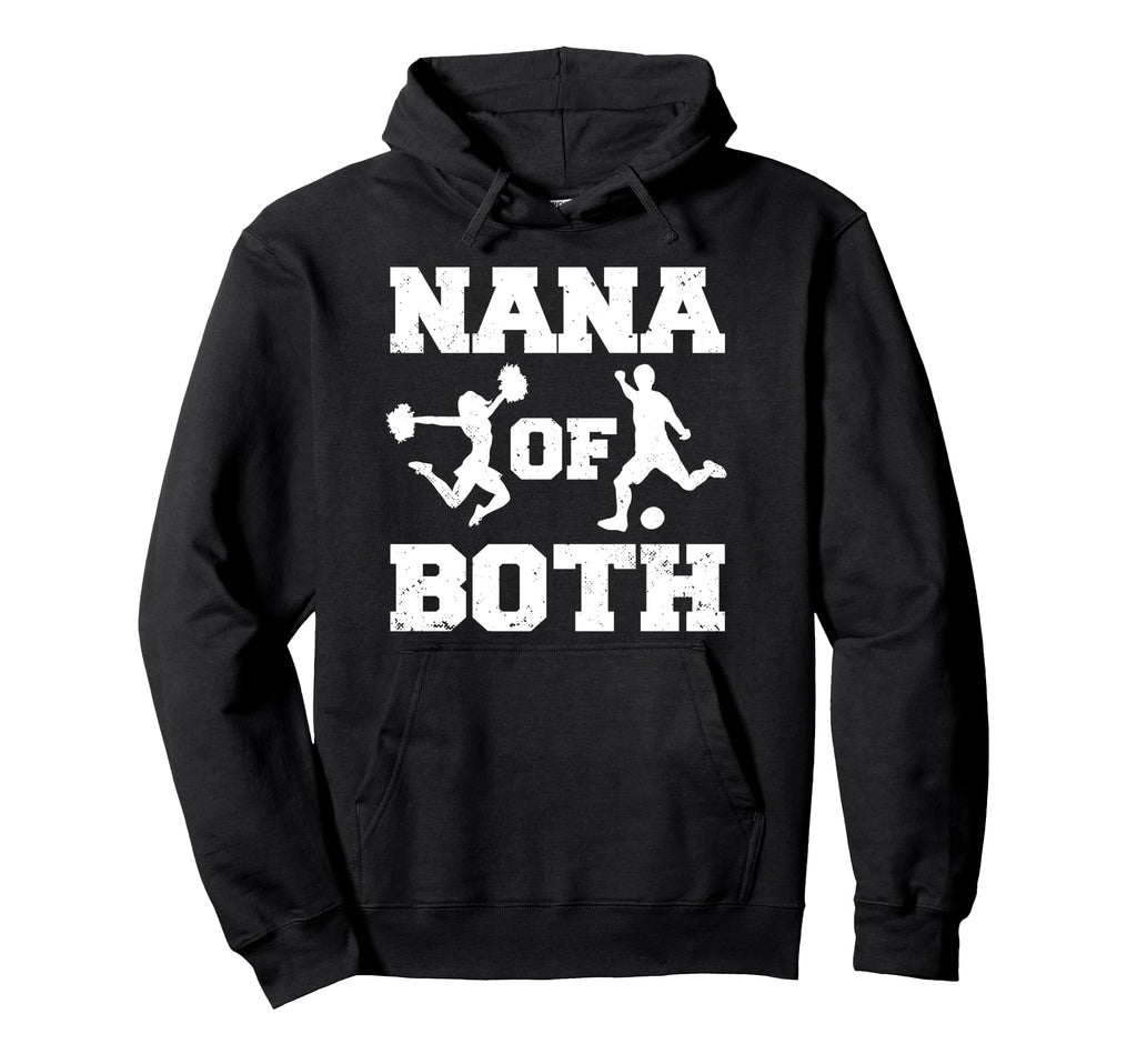 Nana Both Funny Soccer And Cheer Nana Hoodie - Minimalist Print Unisex - T-Shirt, Sweatshirt, Hoodie