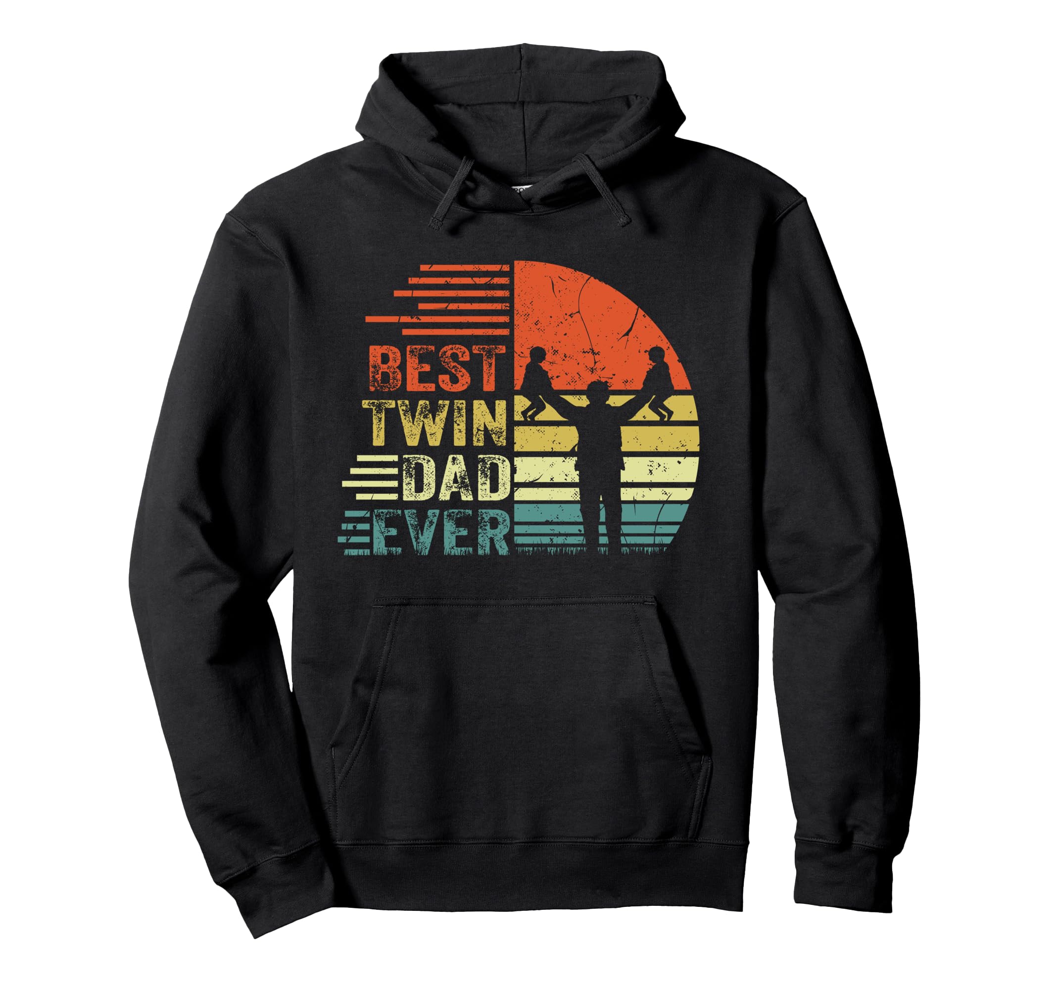 Best Twin Dad Ever Fathers Day Dad Twins Hoodie - Aesthetic Graphic Unisex - T-Shirt, Sweatshirt, Hoodie