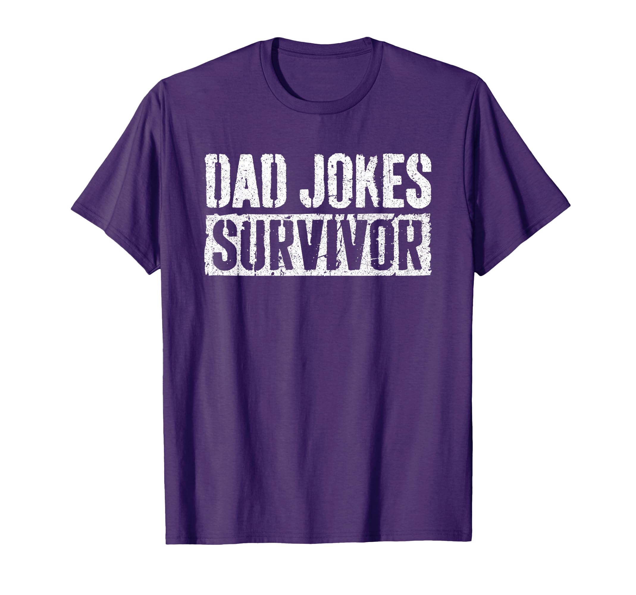 Dad Jokes Survivor Funny Fathers Day T-Shirt - Minimalist Print for Adults - T-Shirt, Sweatshirt, Hoodie