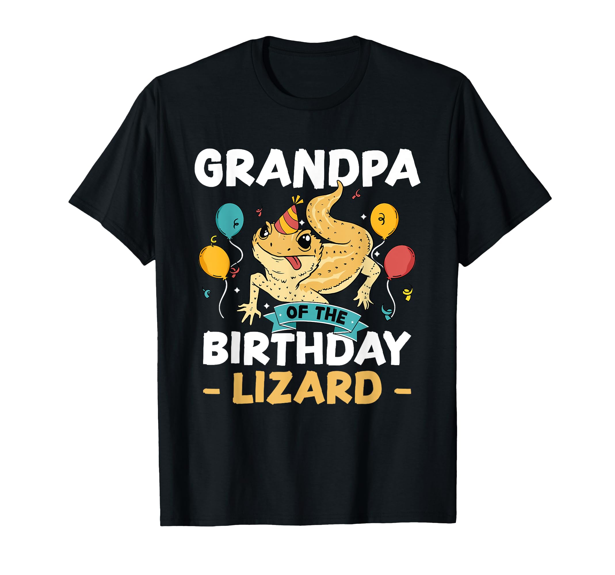 Bearded Dragon Reptile Grandpa Birthday T-Shirt - Graphic Print for Adults - T-Shirt, Sweatshirt, Hoodie