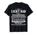 I Am Lucky Dad I Have Stubborn T-Shirt - Minimalist Print for Adults - T-Shirt, Sweatshirt, Hoodie