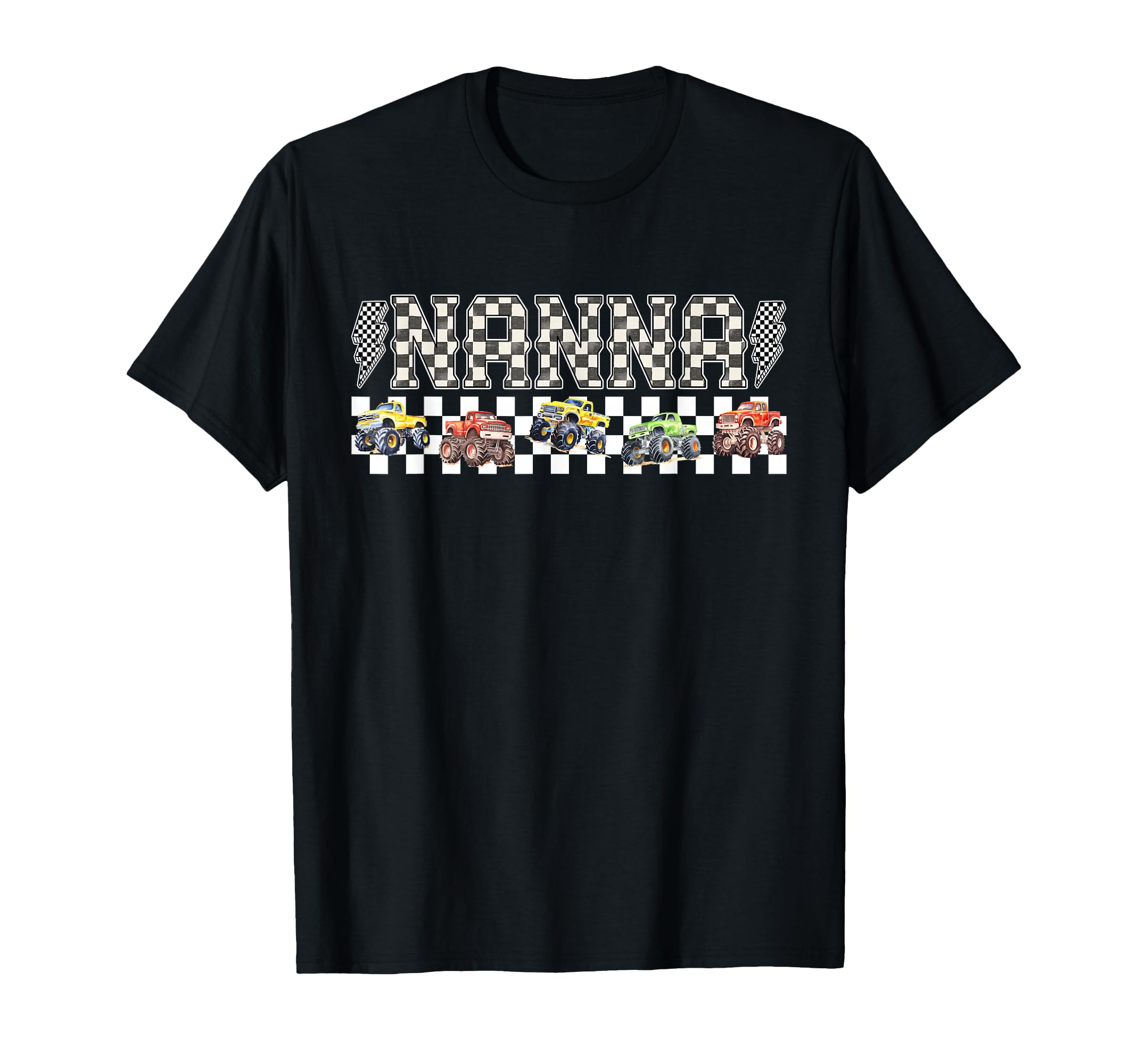 Nanna Monster Truck Family Crew T-Shirt - Aesthetic Graphic for Adults - T-Shirt, Sweatshirt, Hoodie