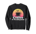 Coffee And Needlepoint Sweatshirt - Fun Novelty Design for Adults - T-Shirt, Sweatshirt, Hoodie
