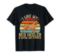 I Like My Red Heeler Australian T-Shirt - Minimalist Print Men Women - T-Shirt, Sweatshirt, Hoodie