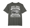 Proud Female Veteran Dad Military T-Shirt - Minimalist Print Men Women - T-Shirt, Sweatshirt, Hoodie