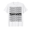 Team White School Spirit T-Shirt - Minimalist Print for Adults - T-Shirt, Sweatshirt, Hoodie