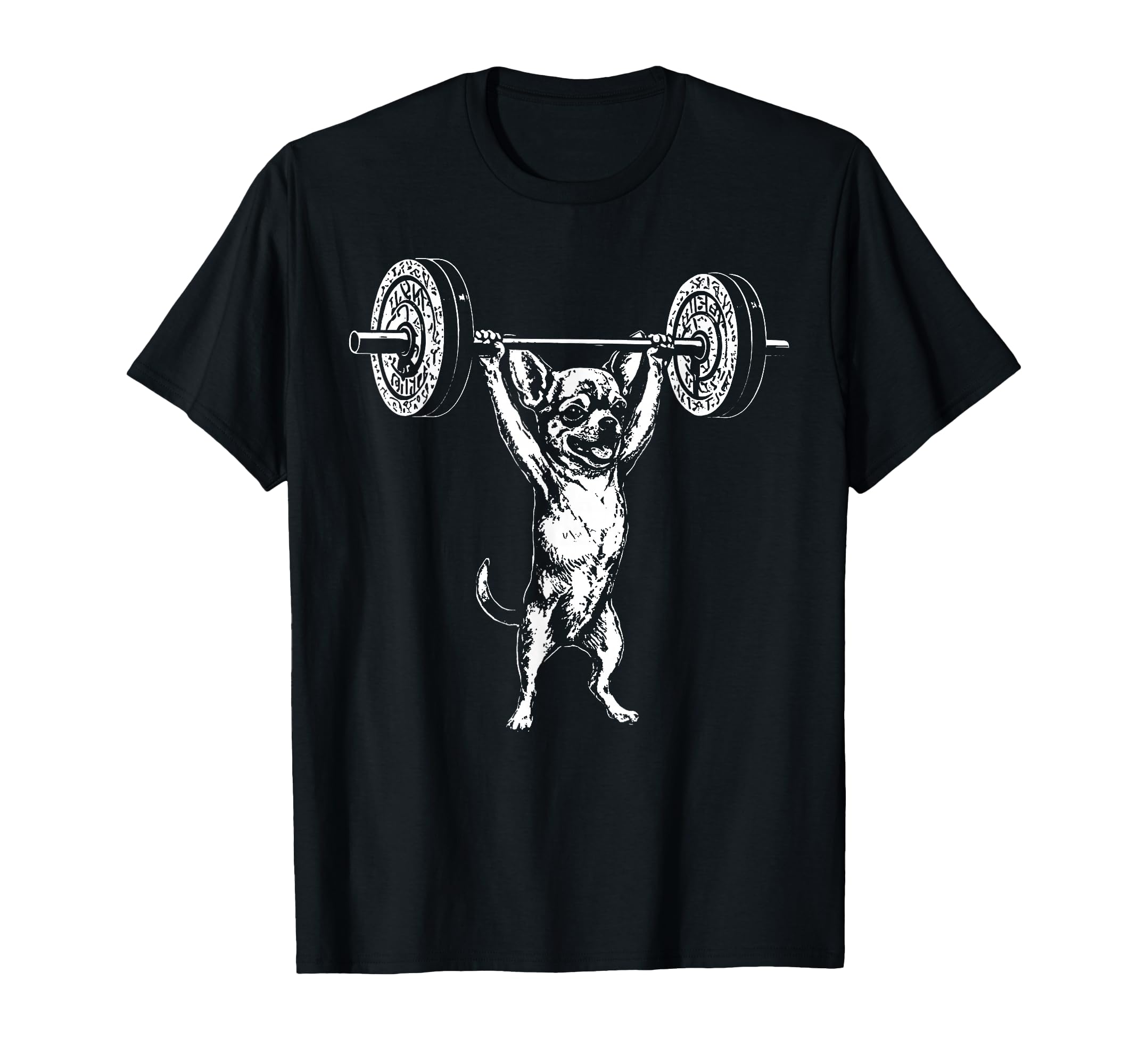 Chihuahua Lifting Weight Lifting Gym Dog T-Shirt - Graphic Print Men Women - T-Shirt, Sweatshirt, Hoodie