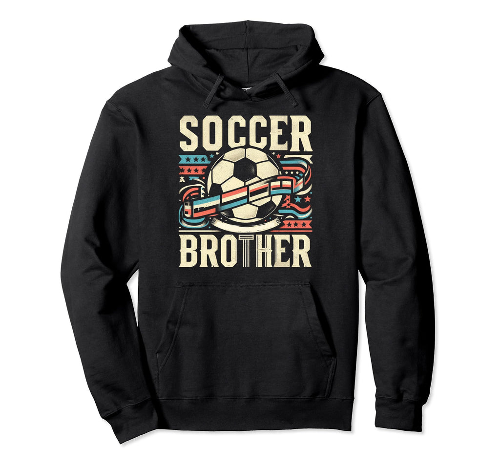 Soccer Brother Family Matching Team Hoodie - Custom Art Print Men Women - T-Shirt, Sweatshirt, Hoodie