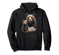 Papa Bear Husband Father Family Fathers Hoodie - Minimalist Print Unisex - T-Shirt, Sweatshirt, Hoodie