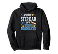 Proud Step Dad 2026 Graduate Senior Hoodie - Custom Art Print Men Women - T-Shirt, Sweatshirt, Hoodie