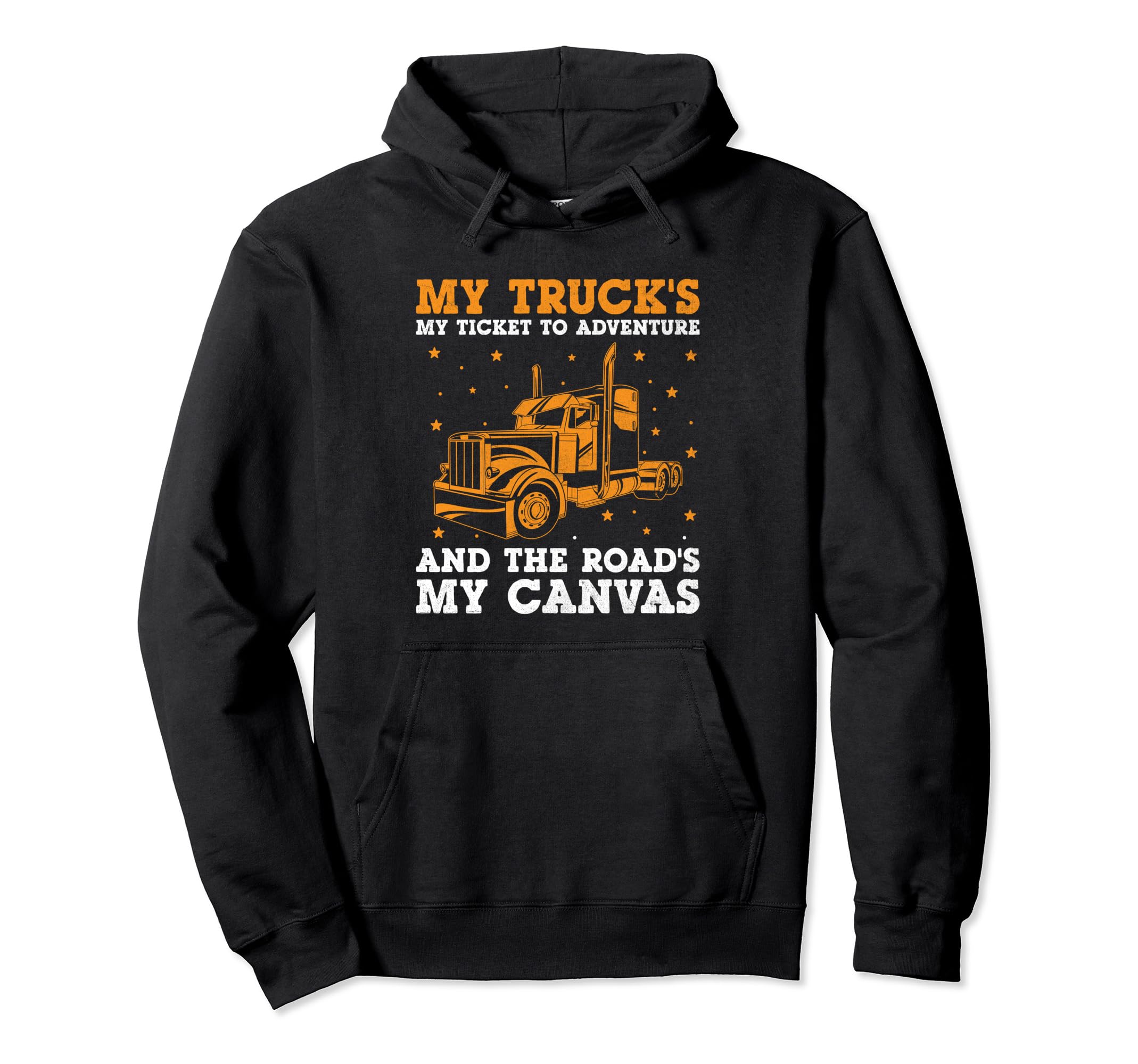 Trucker Driving Dad Trucker Father Hoodie - Trendy Graphic for Adults - T-Shirt, Sweatshirt, Hoodie