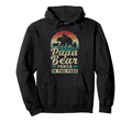 Papa Bear 3 Cubs 3 Children Dad Grandpa Hoodie - Unique Graphic for Adults - T-Shirt, Sweatshirt, Hoodie