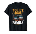 Police Dad Blue Line Family Law T-Shirt - Aesthetic Graphic Unisex - T-Shirt, Sweatshirt, Hoodie