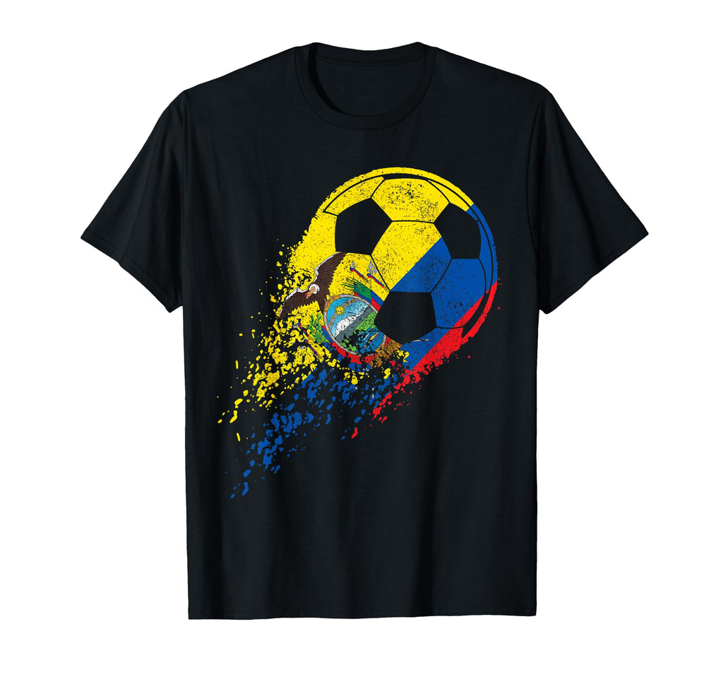 Ecuador Ecuadorian Flag Football Player T-Shirt - Graphic Print for Adults - T-Shirt, Sweatshirt, Hoodie