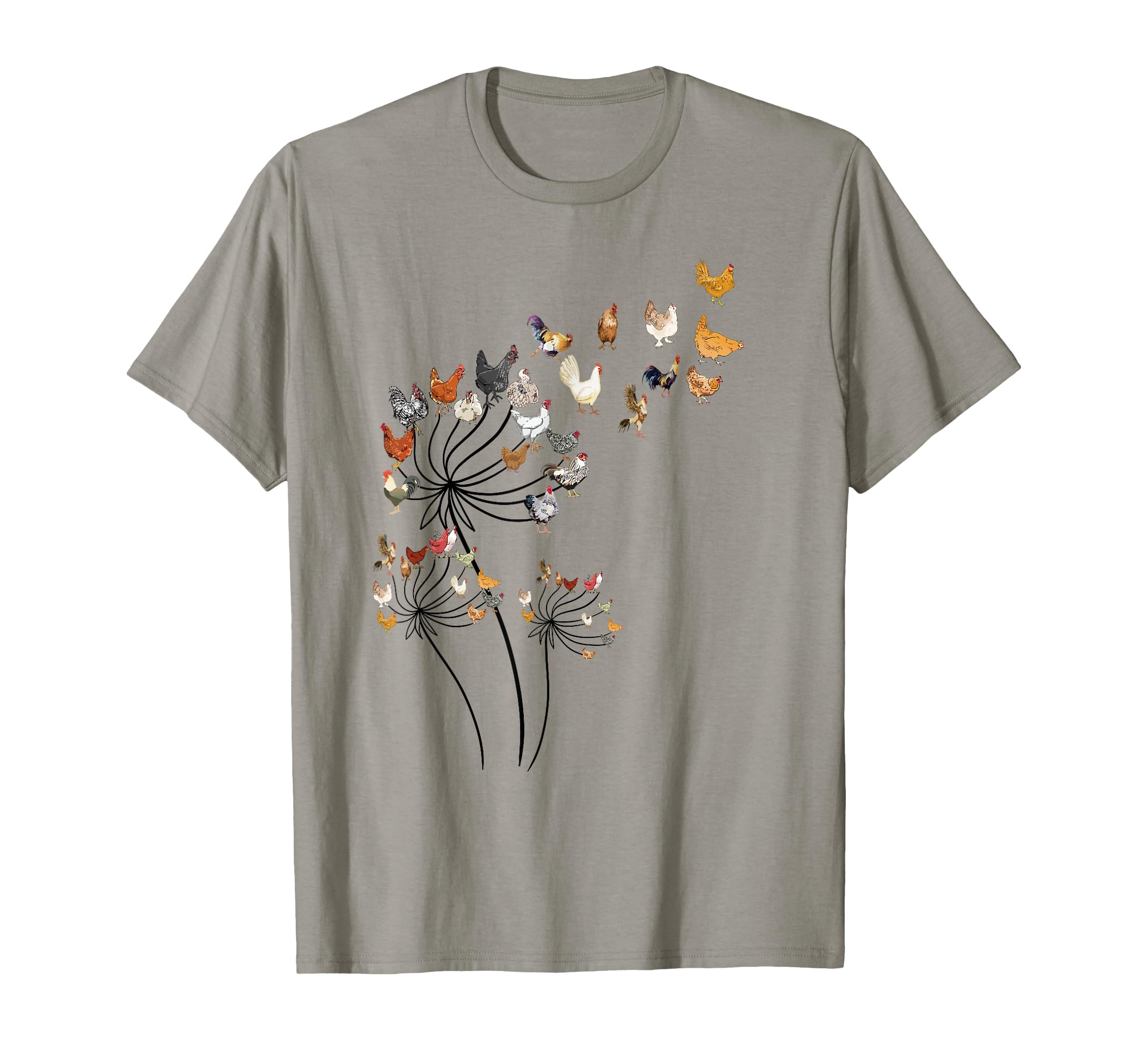 Dandelion Chickens Lover Shirts Teen T-Shirt - Trendy Graphic for Adults - T-Shirt, Sweatshirt, Hoodie