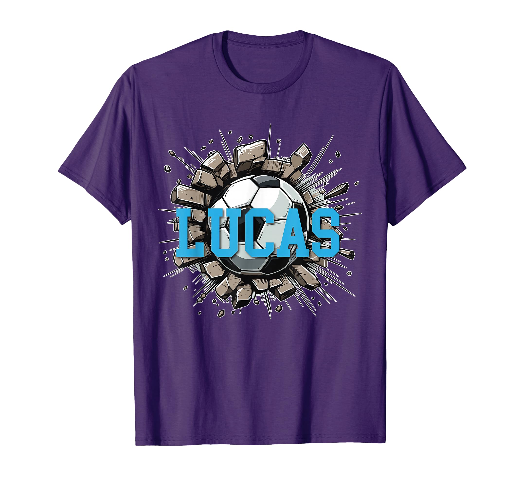 Lucas Personalized Name Soccer Sports T-Shirt - Graphic Print Men Women - T-Shirt, Sweatshirt, Hoodie