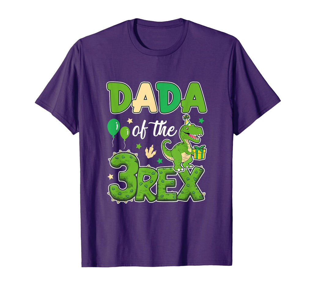 Dada Three Rex Birthday Dinosaur Family T-Shirt - Minimalist Print Unisex - T-Shirt, Sweatshirt, Hoodie