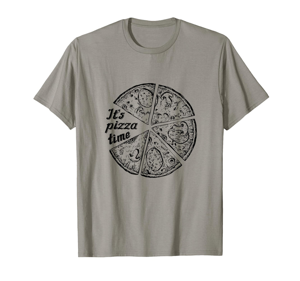 Its Pizza Time Pizza Motif Hoodie - Minimalist Print Men Women - T-Shirt, Sweatshirt, Hoodie